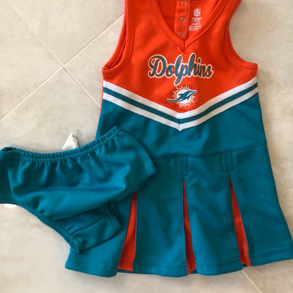 4t dolphins cheerleaders outfit